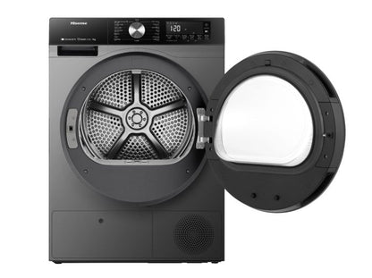 Hisense 9 kg Front Load Heat Pump Dryer, Black, DH3S902BT