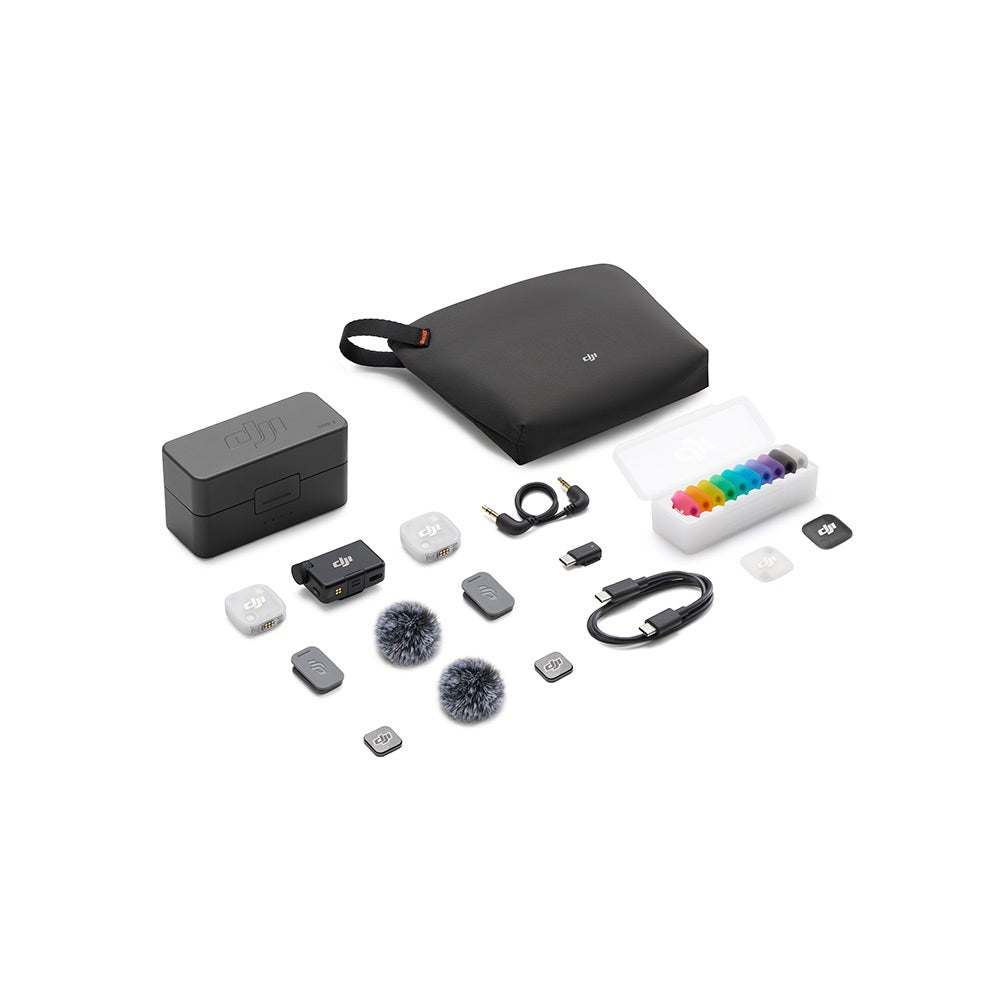 DJI Mic Mini 2 with 2 TX + 1 RX + Charging Case, Black DJI-MIC200M-2V1
