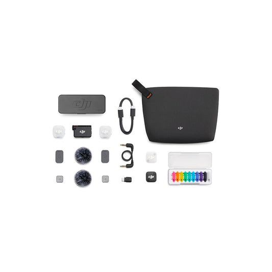 DJI Mic Mini 2 with 2 TX + 1 RX + Charging Case, Black DJI-MIC200M-2V1