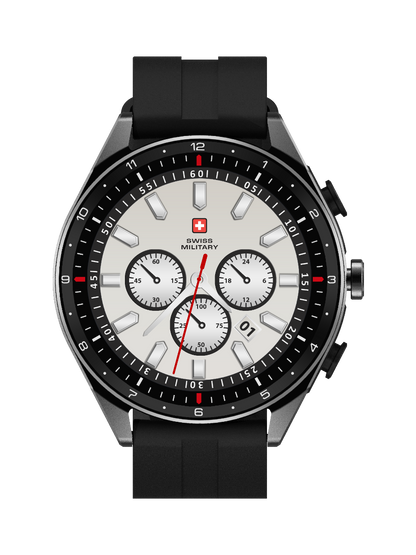 Dom Music Smartwatch with Silicon Strap – Black