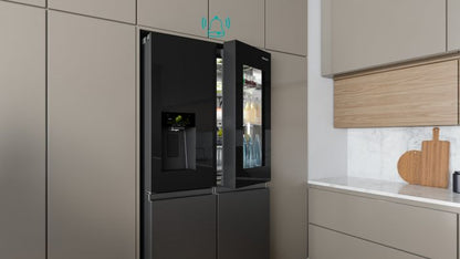 HISENSE Four Door French Smart Refrigerator, 607 L, Grey, RQ9P780TTB1