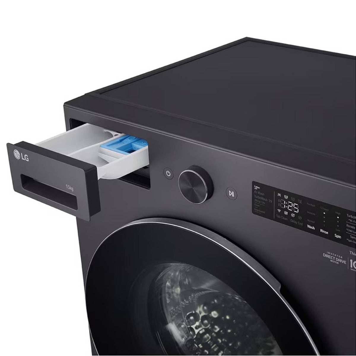 LG Front Load Washing Machine, 13 kg, 1000 RPM,Graphite F0Z6DYP24