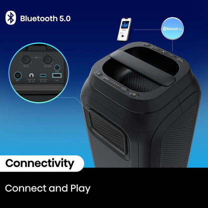 Hisense Portable Bluetooth Party Speaker, 160W, 12Hr Battery, IPX4 – Party Rocket 160