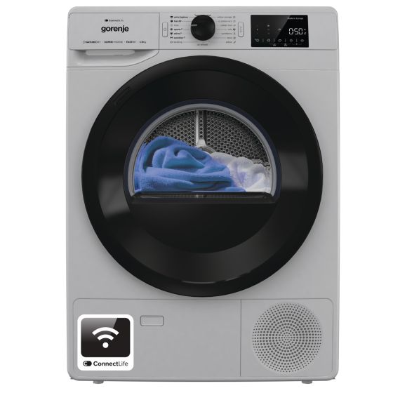 GORENJE Freestanding Heat Pump Dryer, 9 KG, Grey, DPNE92GNLWA