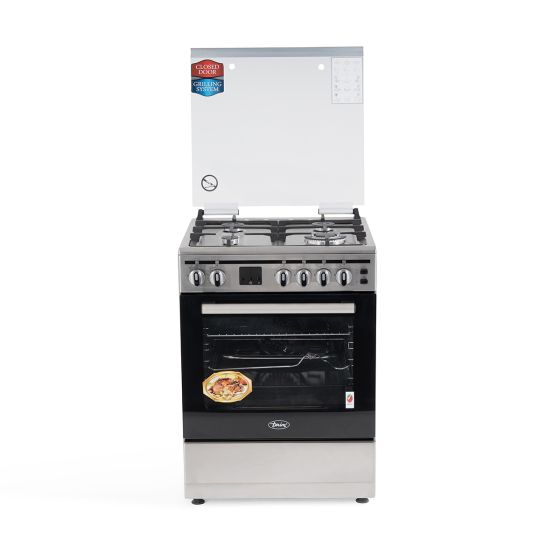 Terim 4 Burner Gas Cooker, 60 cm, Stainless Steel, TERFC66ST
