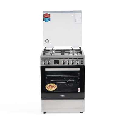 Terim 4 Burner Gas Cooker, 60 cm, Stainless Steel, TERFC66ST