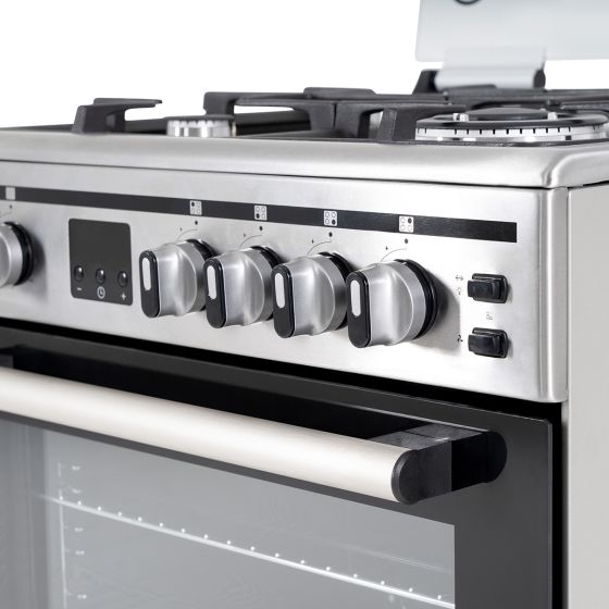 Terim 4 Burner Gas Cooker, 60 cm, Stainless Steel, TERFC66ST