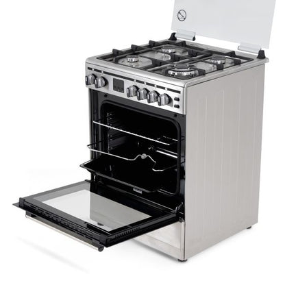 Terim 4 Burner Gas Cooker, 60 cm, Stainless Steel, TERFC66ST