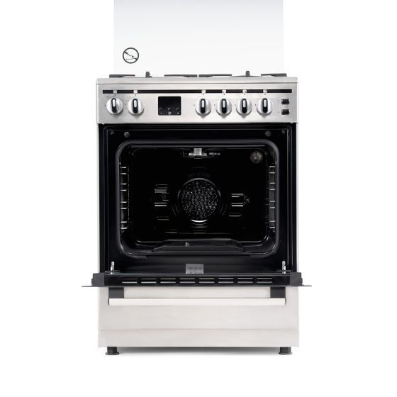 Terim 4 Burner Gas Cooker, 60 cm, Stainless Steel, TERFC66ST
