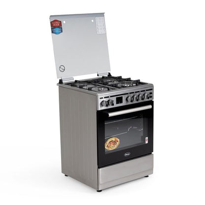 Terim 4 Burner Gas Cooker, 60 cm, Stainless Steel, TERFC66ST