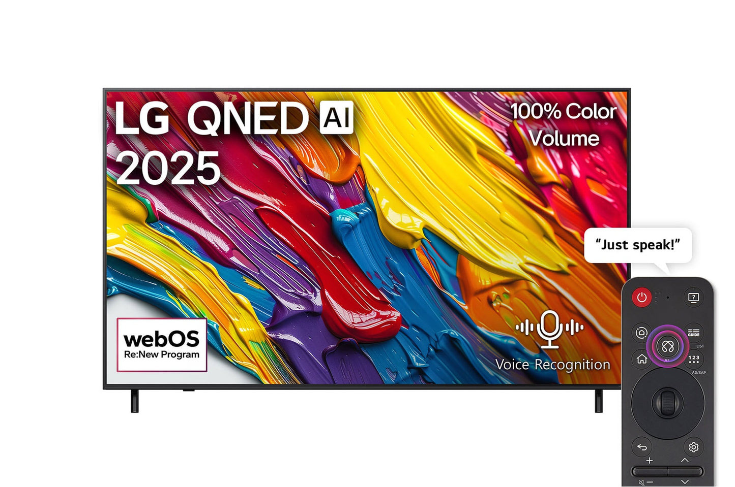 LG 75-inch QNED AI QNED82 4K Smart TV with AI Magic remote, HDR10, webOS25 (2025)