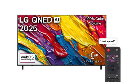 LG 75-inch QNED AI QNED82 4K Smart TV with AI Magic remote, HDR10, webOS25 (2025)