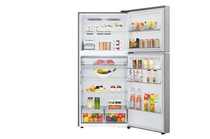 LG 612L Top Mount Refrigerator with Smart Inverter Compressor, Silver, LTB852PFBQ