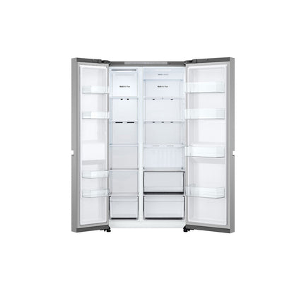 LG Side by Side Refrigerator with LinearCooling, 658L, Silver, GR-B267KLJW