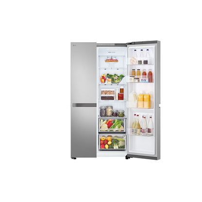 LG Side by Side Refrigerator with LinearCooling, 658L, Silver, GR-B267KLJW