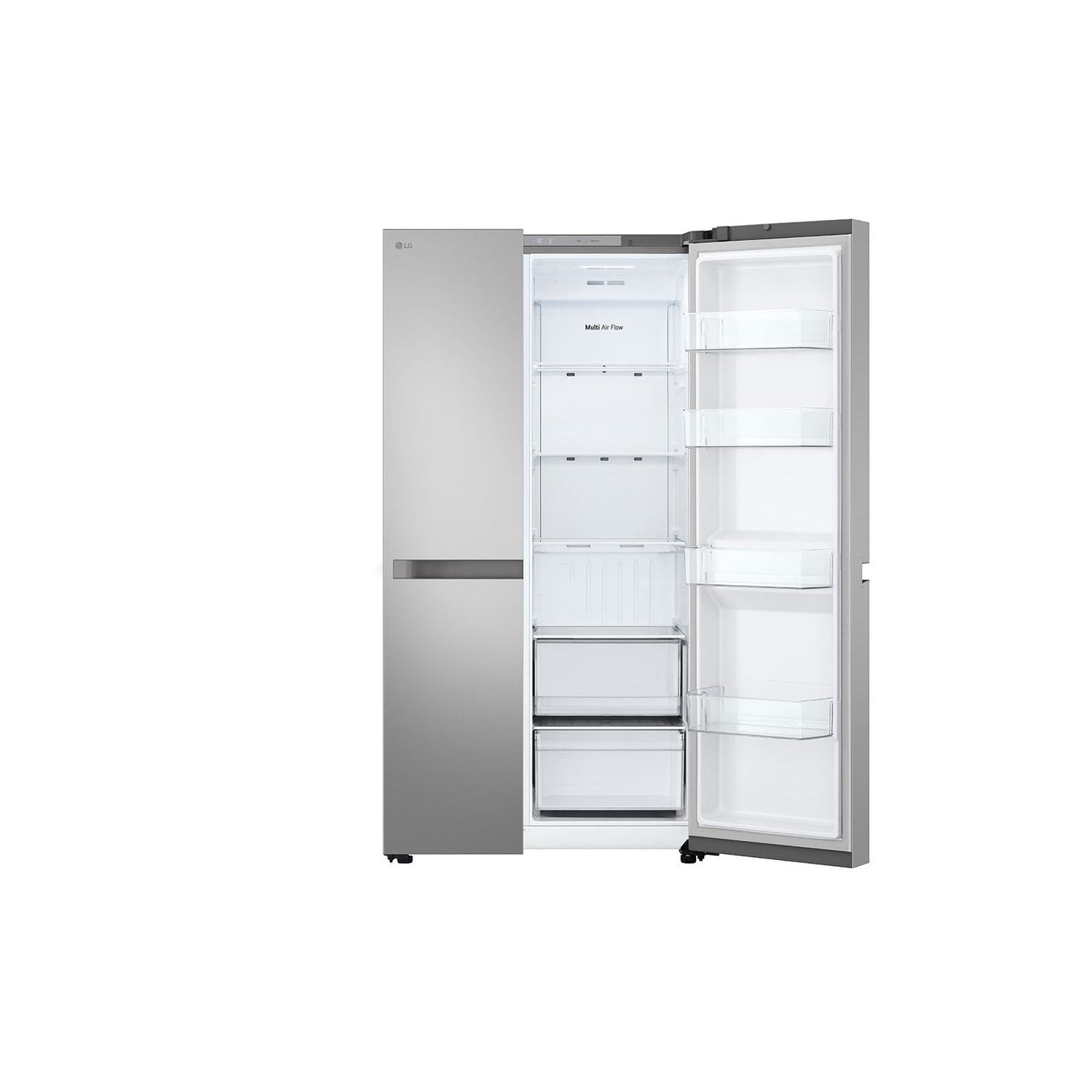 LG Side by Side Refrigerator with LinearCooling, 658L, Silver, GR-B267KLJW
