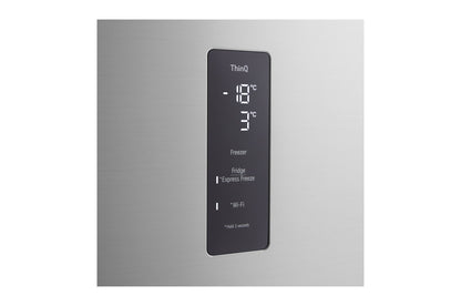 LG 612L Top Mount Refrigerator with Smart Inverter Compressor, Silver, LTB852PFBQ