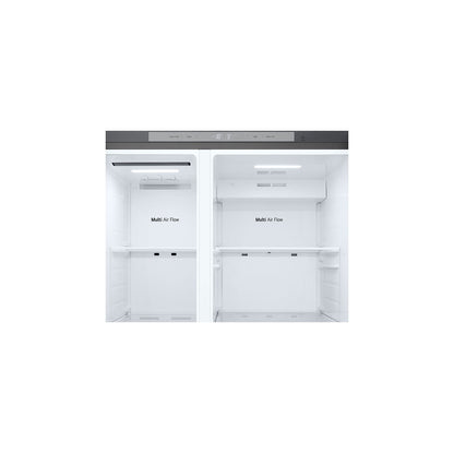 LG Side by Side Refrigerator with LinearCooling, 658L, Silver, GR-B267KLJW