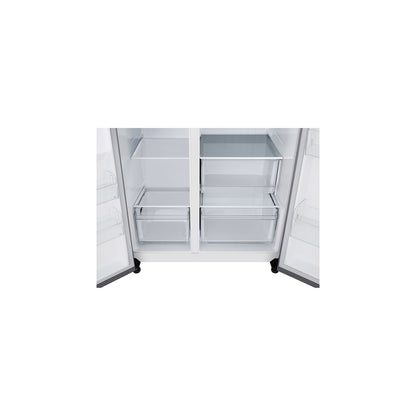 LG Side by Side Refrigerator with LinearCooling, 658L, Silver, GR-B267KLJW