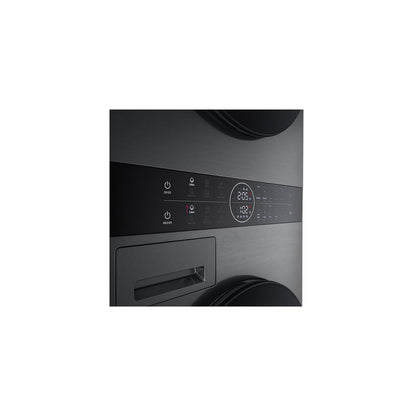 LG WashTower 12KG Washing Machine, 10KG Dual Inverter Heat Pump Dryer, 1400 RPM, Black Steel Finish, W4W8BVPKZHM