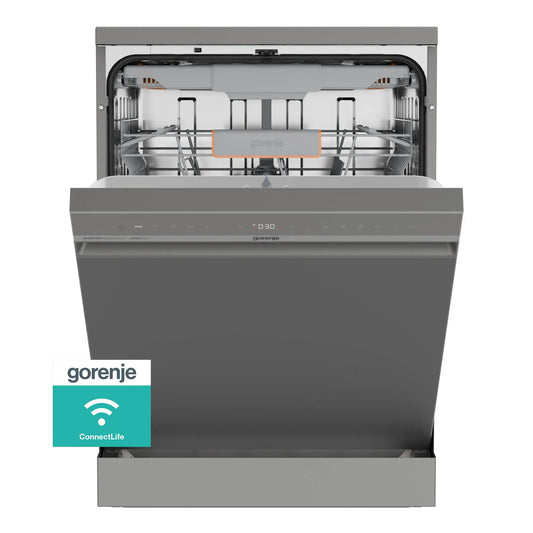 Gorenje 16 Place Settings Dishwasher, 60cm, Wi-Fi, Grey, GS673B90X