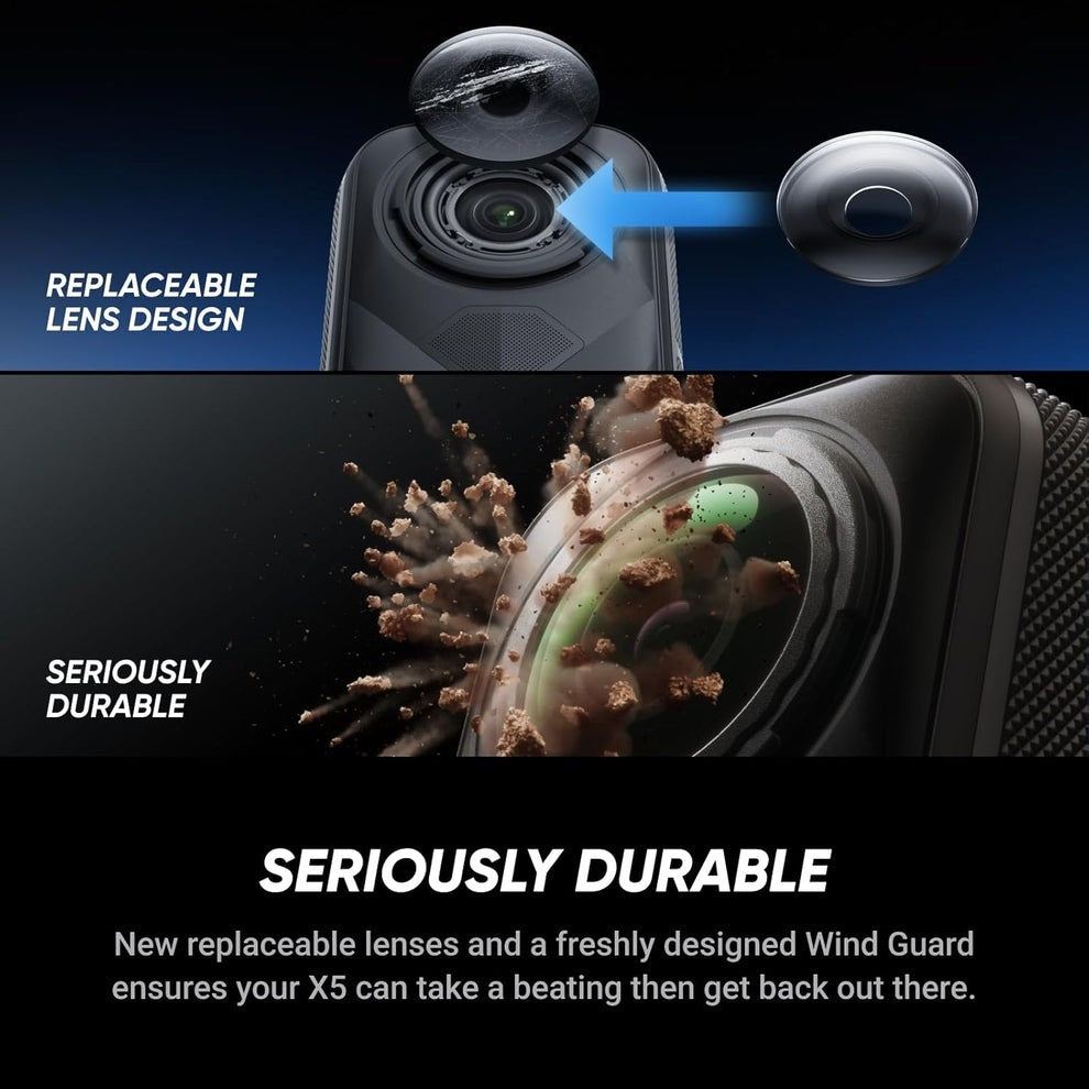 Insta360 X5 Action Camera with Starter Bundle Black I04CINSAAHAS