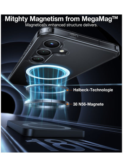 TORRAS Diamond Magnetic Case for Samsung Galaxy S24 - Clear