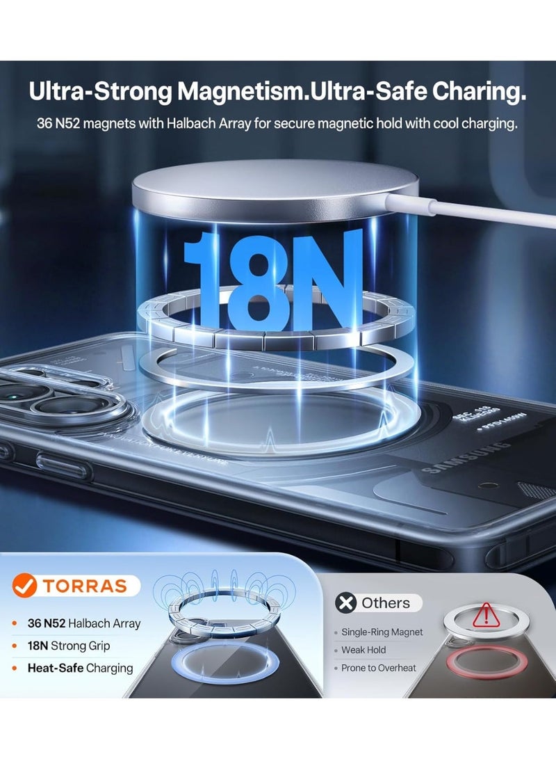 TORRAS Guardian Magnetic Case for Samsung Galaxy S26 Ultra - Clear