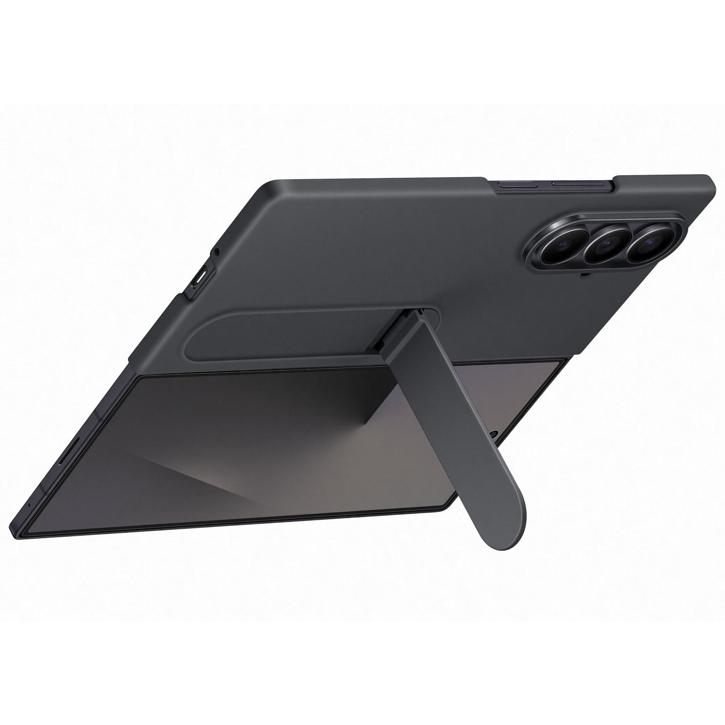 Samsung Galaxy Z Fold7 Silicone Grip Case with Stand, Black