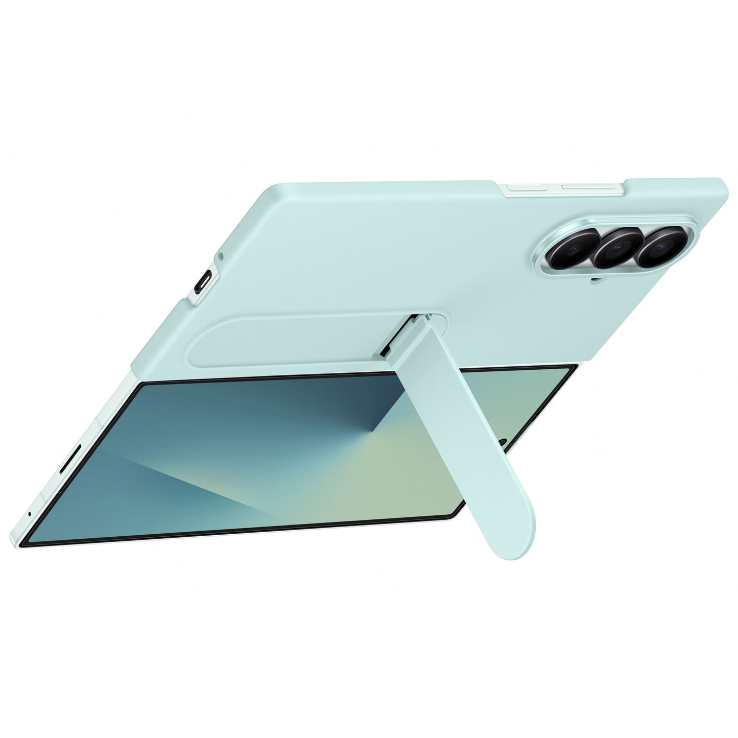 Samsung Galaxy Z Fold7 Silicone Grip Case with Stand, Mint