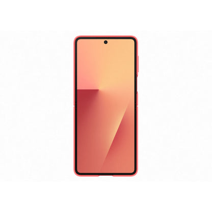 Samsung Galaxy Z Flip7 Silicone Ring Case, Coral Red