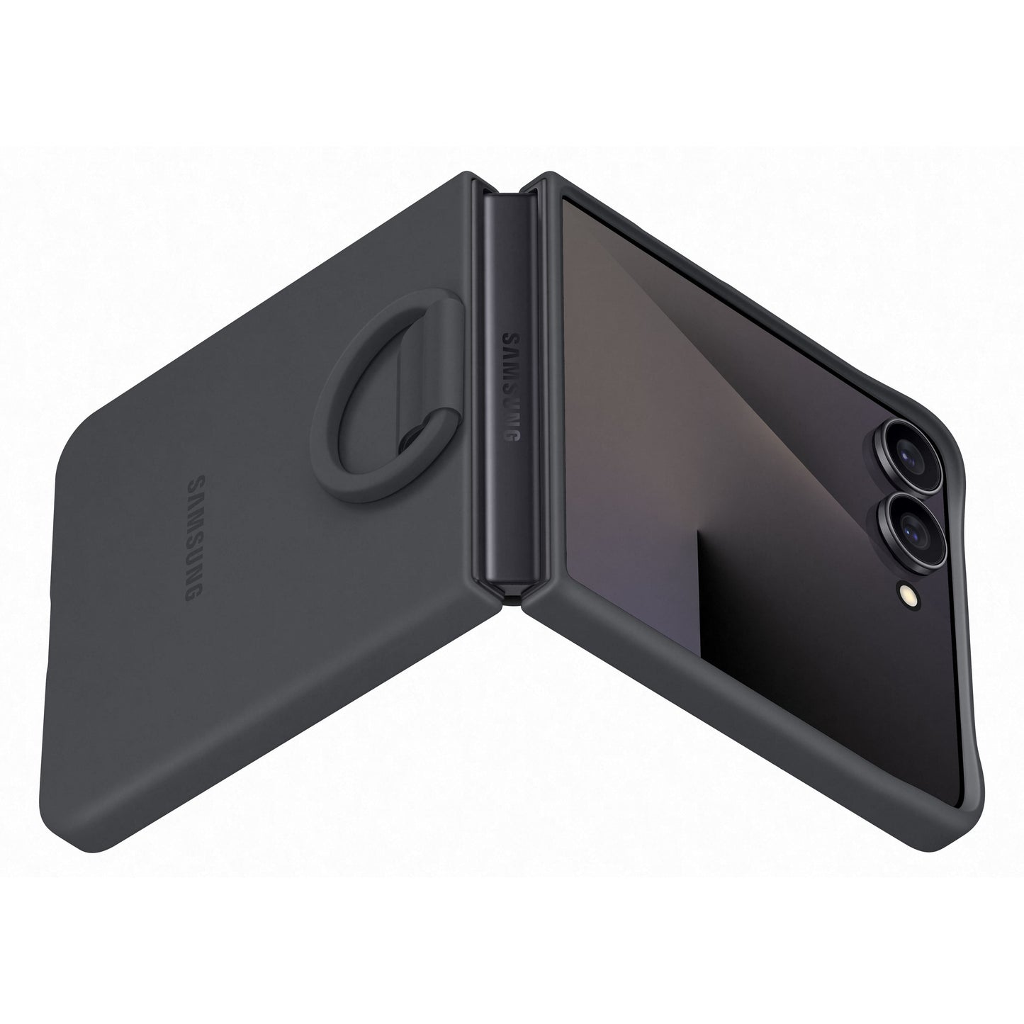 Samsung Galaxy Z Flip7 Silicone Ring Case, Black