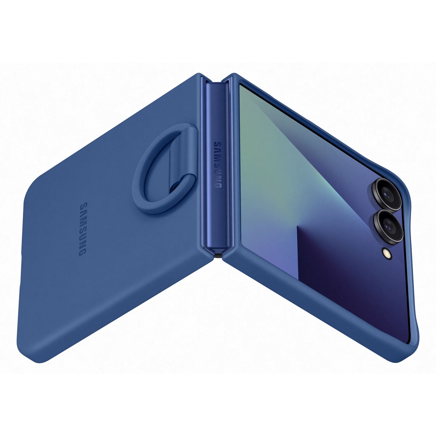 Samsung Galaxy Z Flip7 Silicone Ring Case, Navy