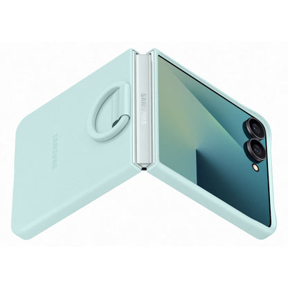Samsung Galaxy Z Flip7 Silicone Ring Case, Mint