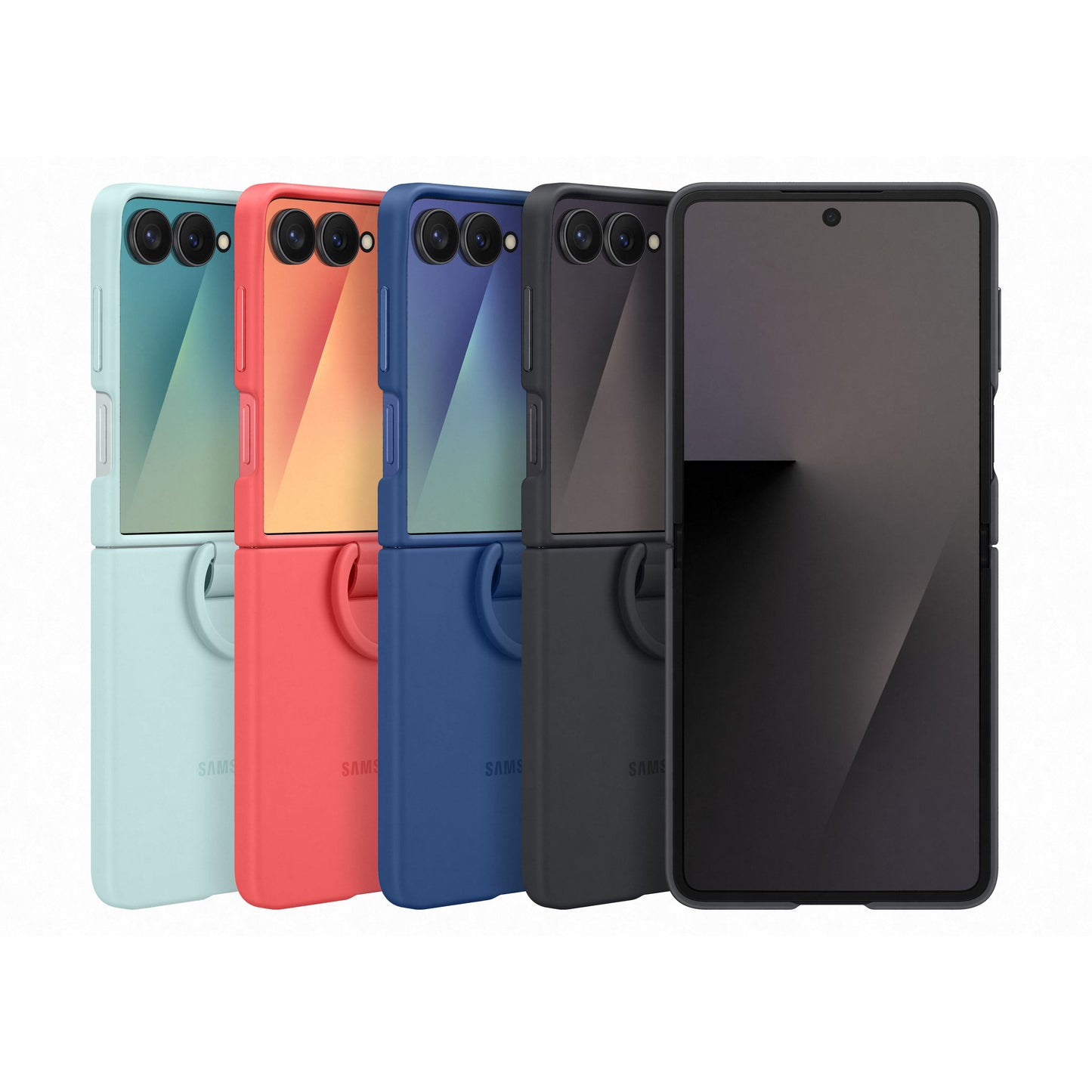 Samsung Galaxy Z Flip7 Silicone Ring Case, Navy