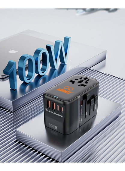 Airmez 100W Universal Travel Power Adapter - Black