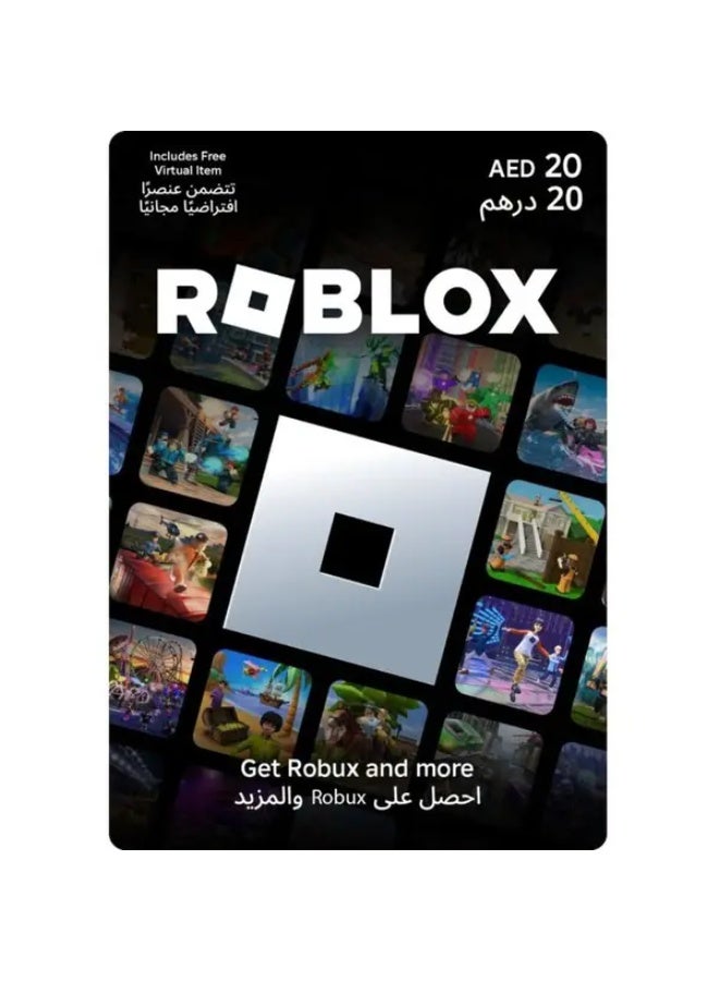 EPAY ROBLOX GIFT CARD DIGITAL CODE 20 AED AE