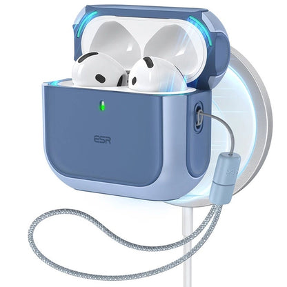 ESR Orbit Hybrid Protective Case for AirPods 4 – Blue