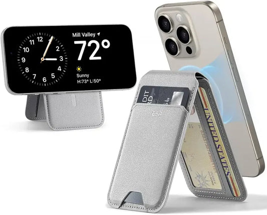 ESR Vegan Leather Wallet Stand with MagSafe – Light Tan