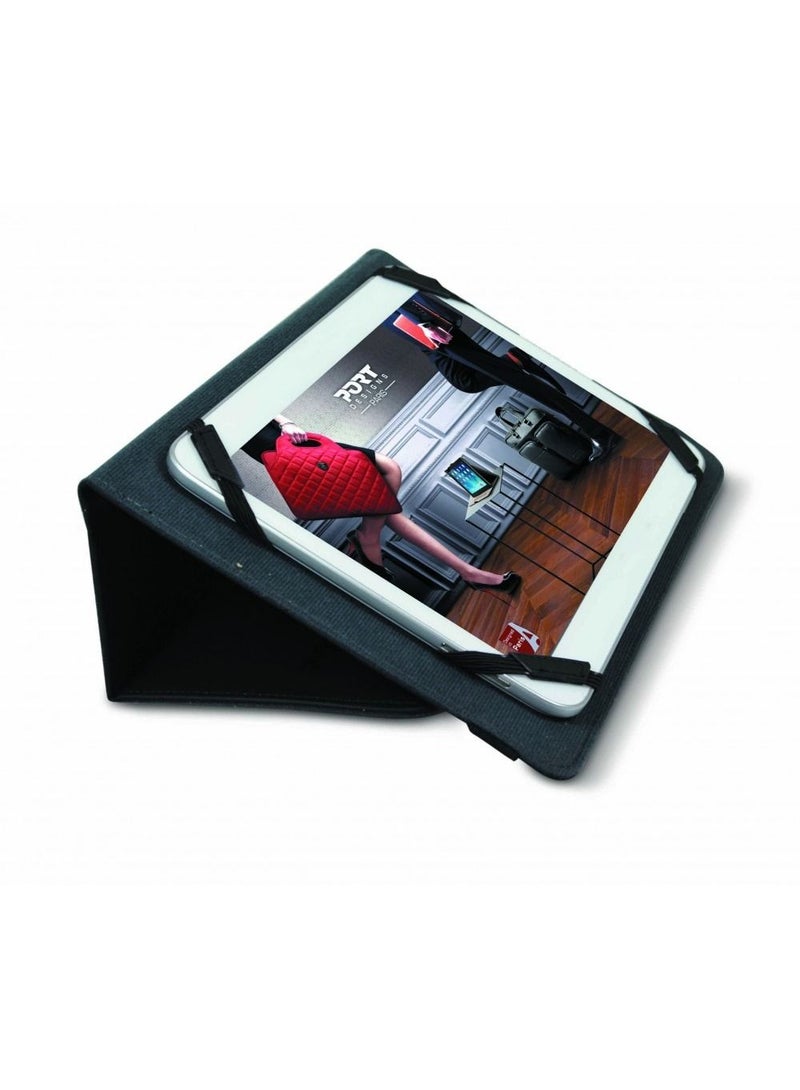 PORT NOUMEA II Universal Tablet Protective Case Folio 9/11 inch - Black