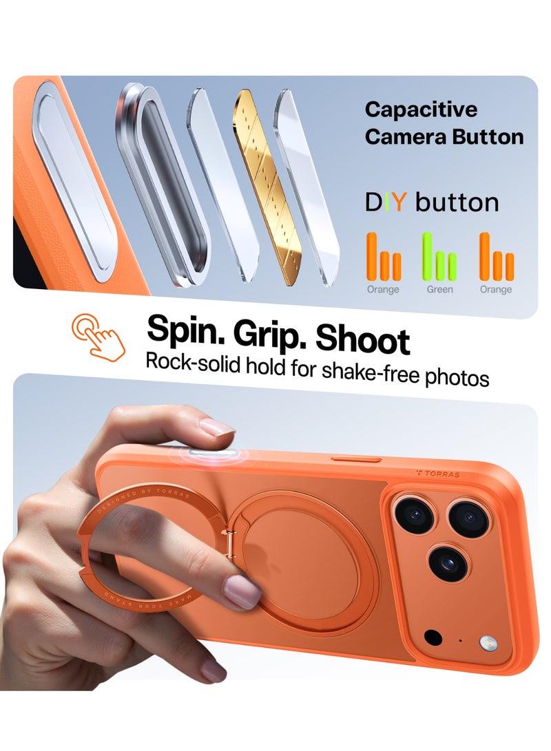 TORRAS Ostand Pro Case for iPhone 17 Pro - Energy Orange