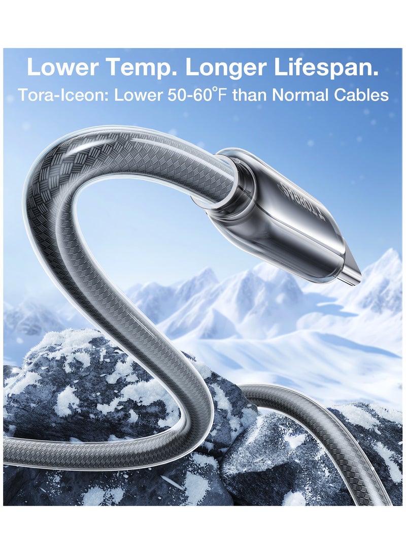 TORRAS IceFlow 60W USB-C Cable - Dark Grey