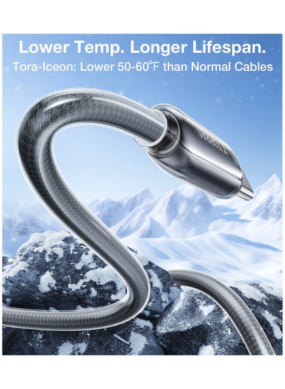 TORRAS IceFlow 60W USB-C Cable - Dark Grey