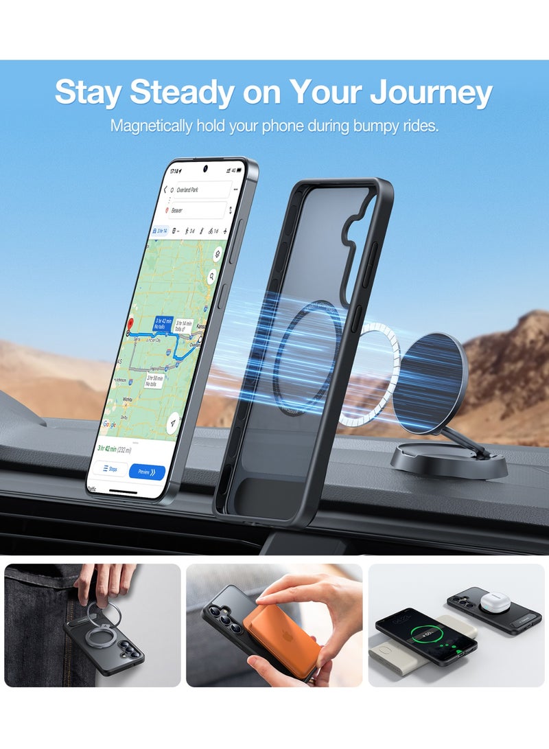 TORRAS Pstand Case for Samsung Galaxy S25 - Black