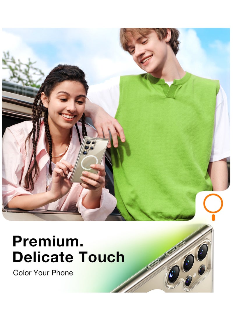 TORRAS Diamond Magnetic Case for Samsung Galaxy S24 Ultra - Clear