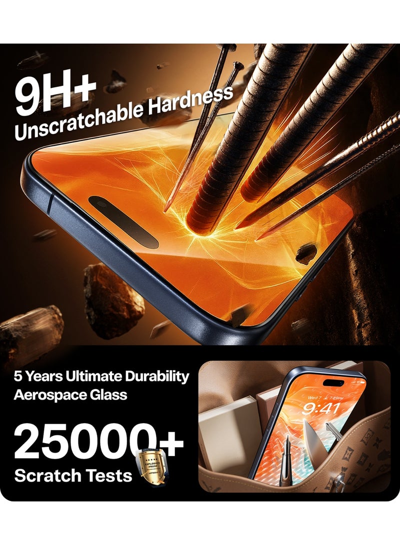 TORRAS Install Master Privacy Screen Protector for iPhone 17 Air - Black