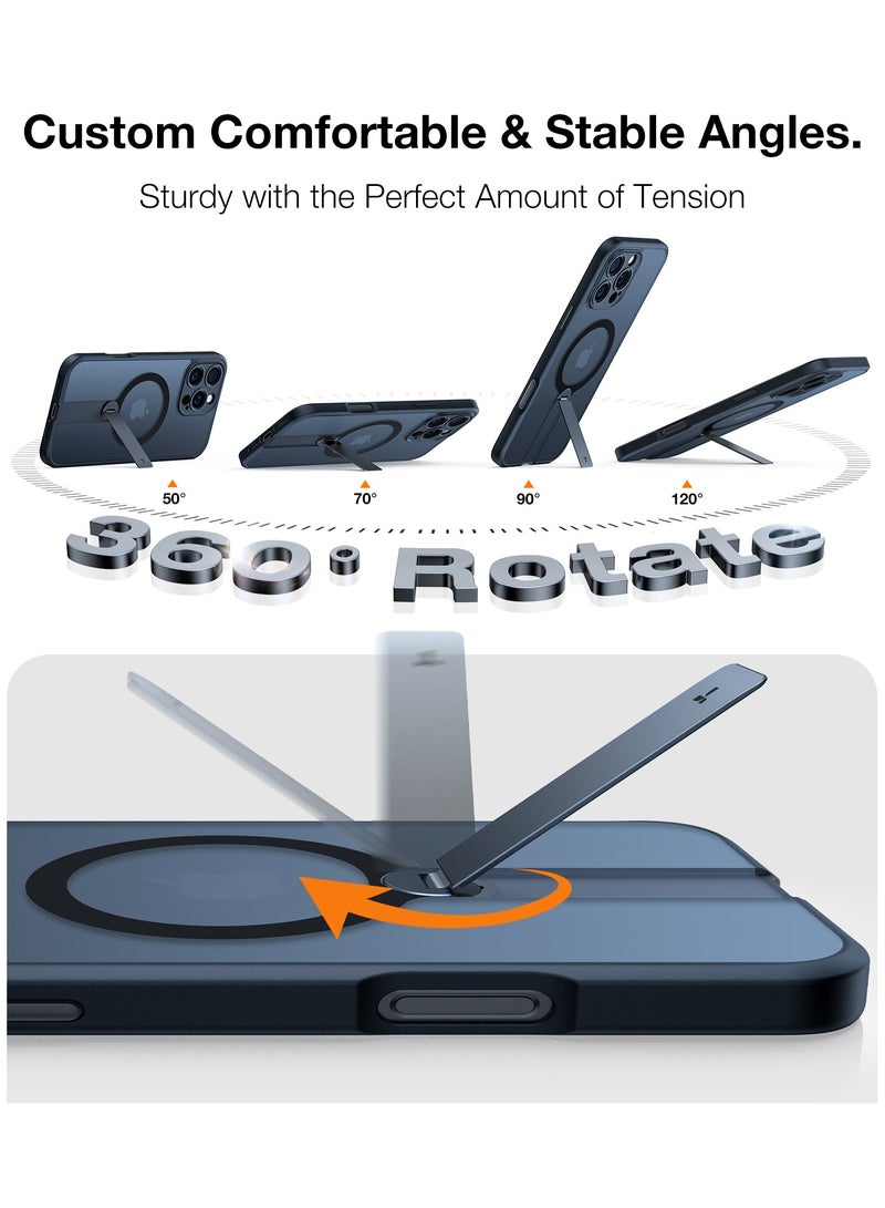 TORRAS Pstand Spin Case for iPhone 16 Pro Max - Black