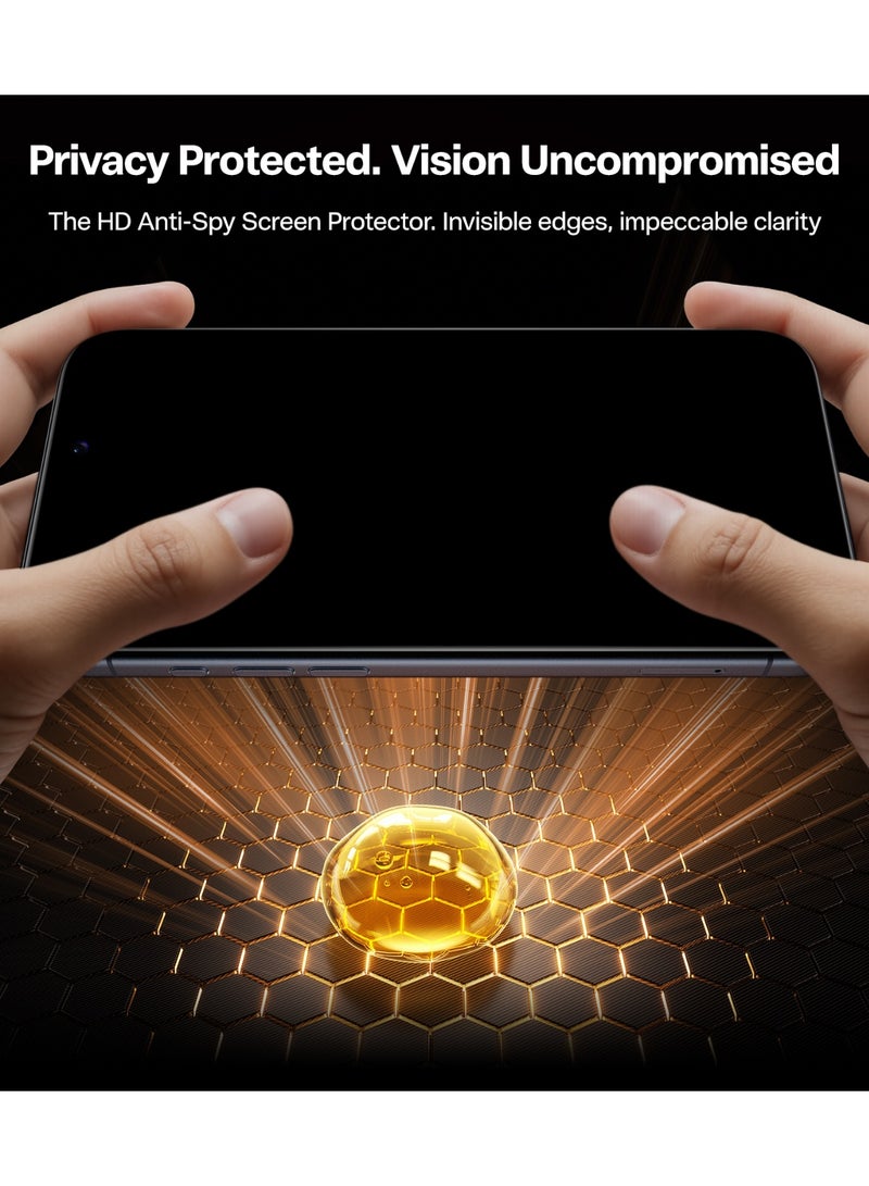 TORRAS Install Master Privacy Screen Protector for iPhone 17 - Black