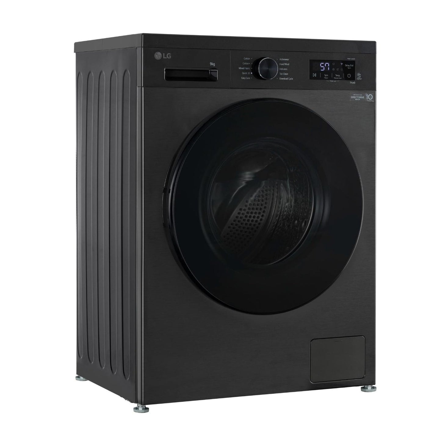 LG Front Load Washing Machine, 9kg, Black, LVF0900PBGB