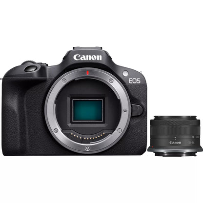 Canon EOS R100 Mirrorless Camera + RF-S 18-45mm F4.5-6.3 IS STM Lens